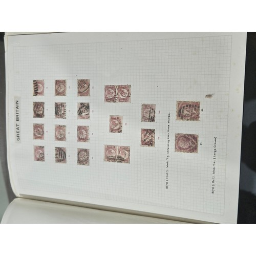 531 - 3 good albums of stamps. 1 album of world stamps, 1 album containing Penny Reds, Blues, 1/2 pennies ... 