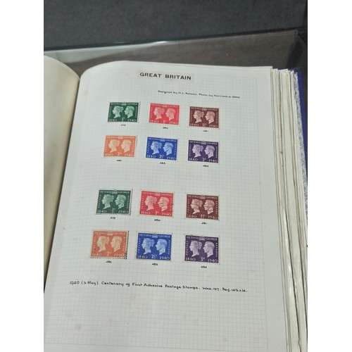 531 - 3 good albums of stamps. 1 album of world stamps, 1 album containing Penny Reds, Blues, 1/2 pennies ... 