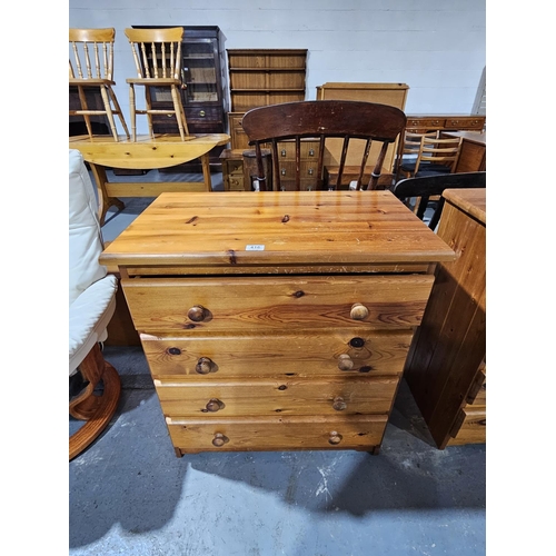 416 - A pine 4 drawer chest of drawers