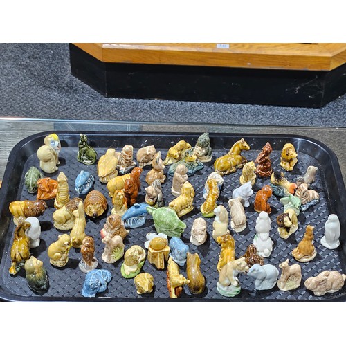 531 - Two trays of Wade Whimsie figures