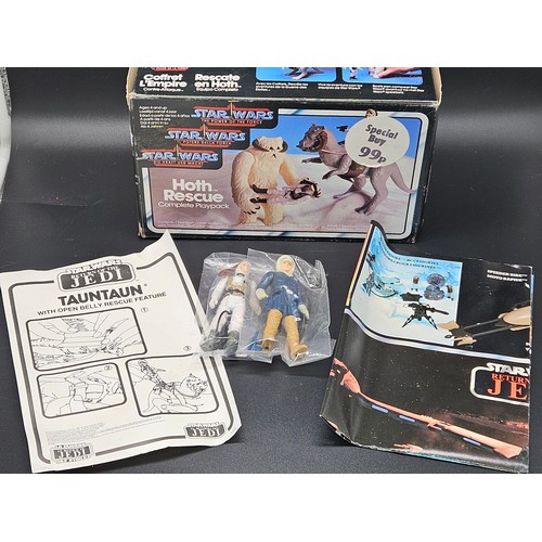 574 - A rare vintage boxed Star Wars The Power of the Force Tri Logo Hoth Rescue complete playpack - this ... 