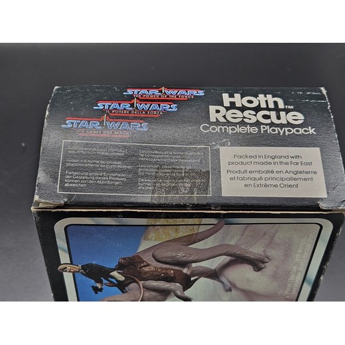 574 - A rare vintage boxed Star Wars The Power of the Force Tri Logo Hoth Rescue complete playpack - this ... 