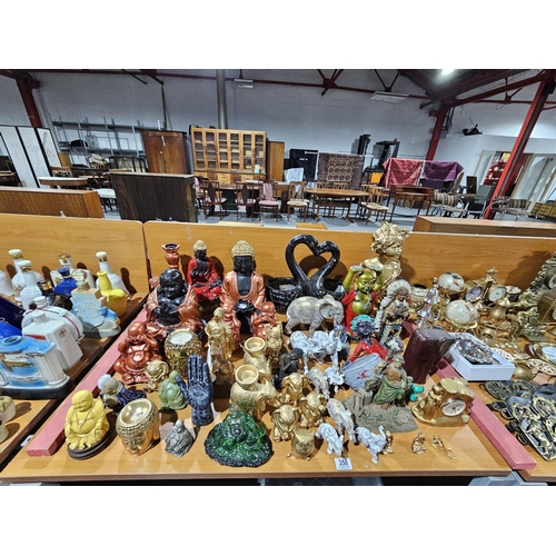 350 - Decorative figures to include buddhas