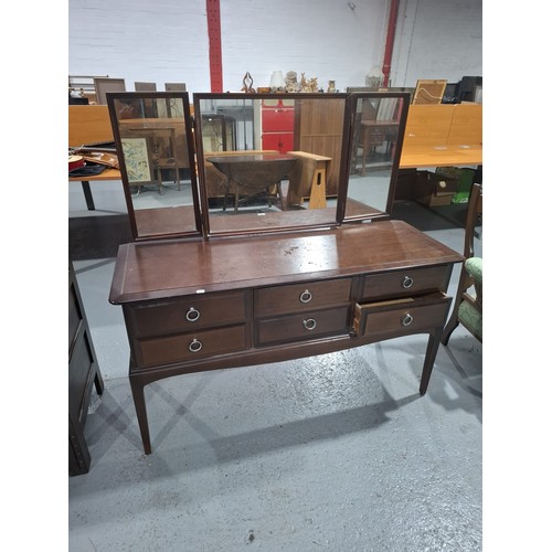 407 - A Stag triple mirror dressing table
H128cm  W131cm  D47cm