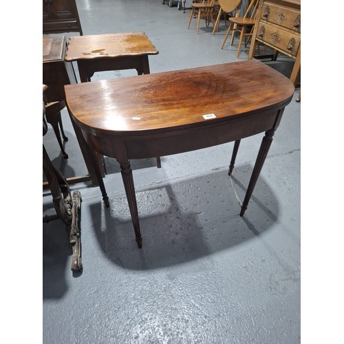 444 - A mahogany bifold tea table
H73cm  W91cm  D45cm