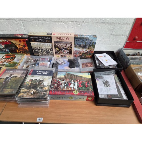 504 - Collection of historical boardgames including Colonialism, Pericles, and more