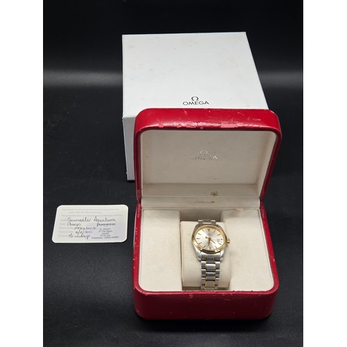 739 - An Omega Seamaster Aqua Terra 150m steel/yellow gold gents watch 2317.30.00 stainless steel and 18k ... 