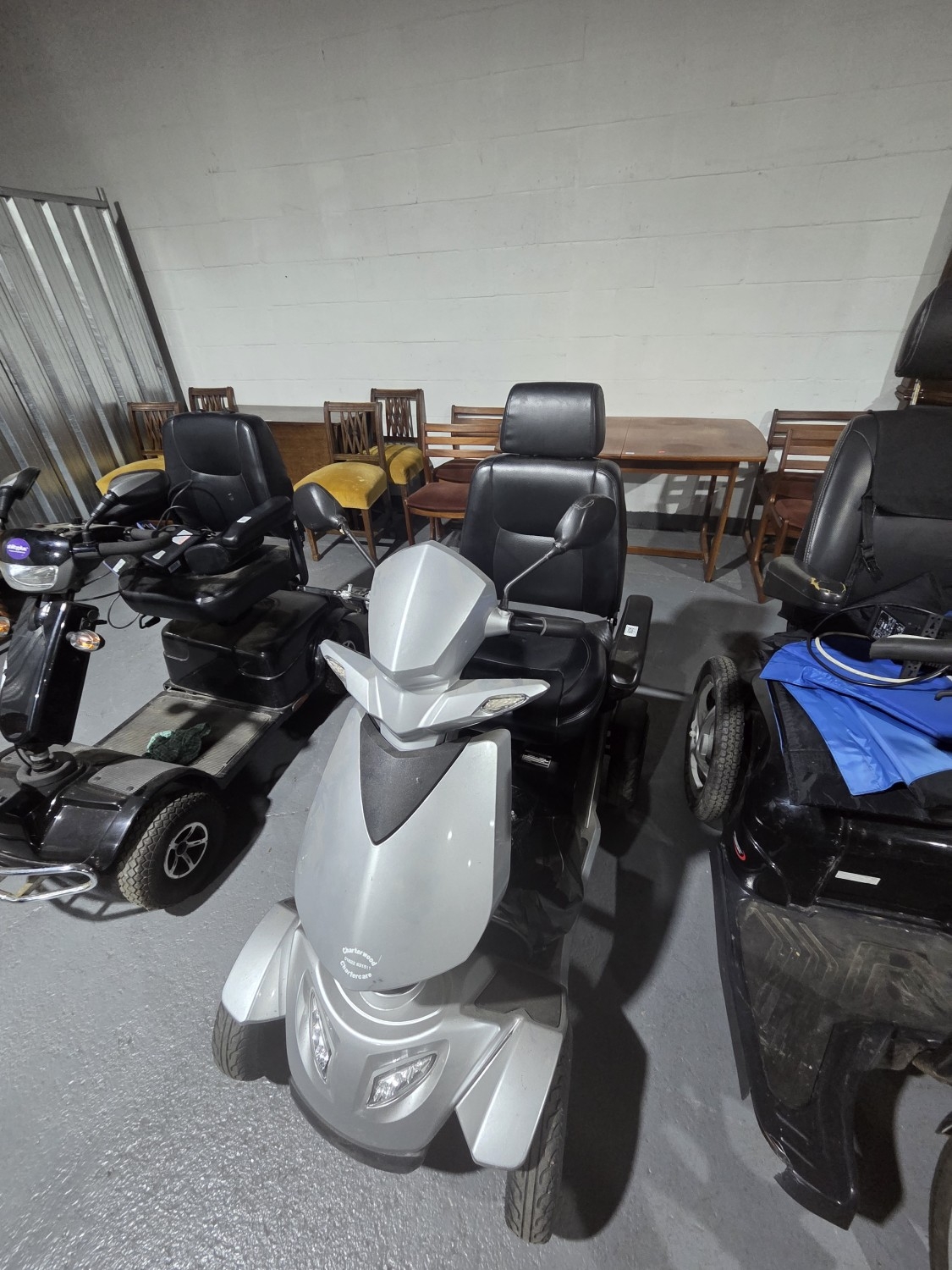 An electric Rascal Ventura mobility road legal scooter with charger and ...