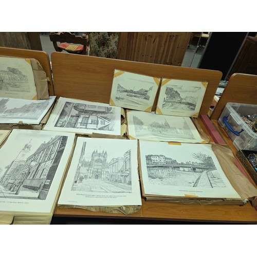 A selection of colour and black and white prints by John Rees Jowett