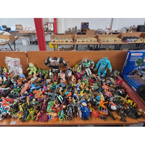 472 - Boxed D.C. figures, Action figures to include Action Man etc.