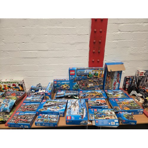 706 - Eighteen Lego City sets - all have been opened, largest Lego City box just box only - some pieces ma... 