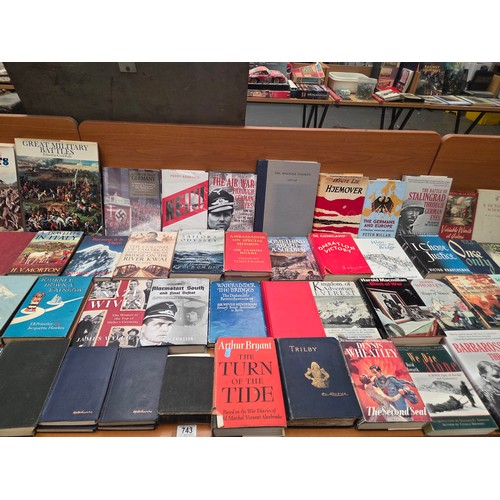 743 - A quantity of War books to include some First editions
