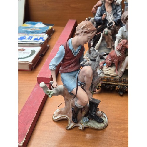 744 - Four Capodimonte figurines
