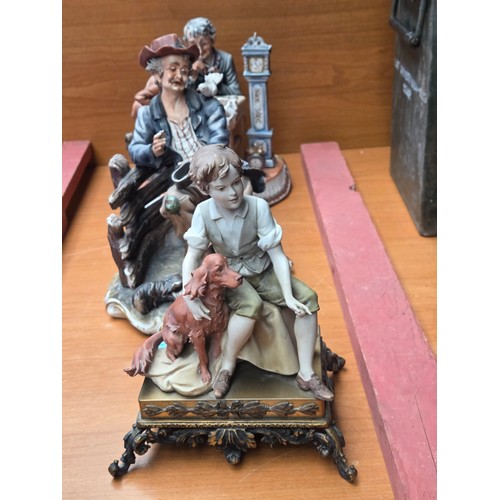 744 - Four Capodimonte figurines