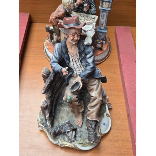 744 - Four Capodimonte figurines