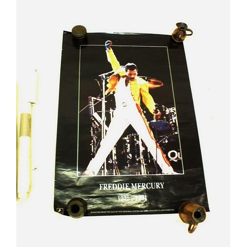 1141 - A quantity of posters including a Freddie Mercury 1991 memorial poster