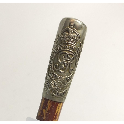 1144 - A WW1 period swagger stick for the Royal Engineers, 69cm