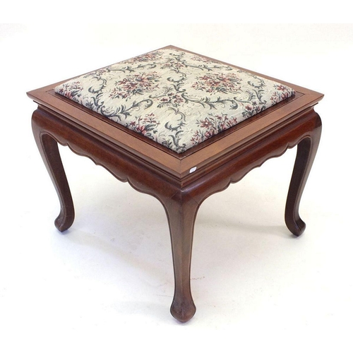 1178 - A Chinese hardwood occasional table with reversible stool top