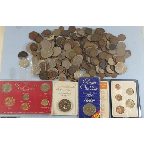 119 - A quantity of British coinage pre-decimal & decimal. Farthings to commemoratives (16), some in prese... 