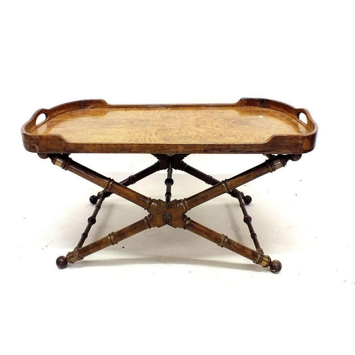 1196 - A 'Knob Creek' American made butlers tray/coffee table in Hungarian Ash - tray size 93cm wide by 51c... 