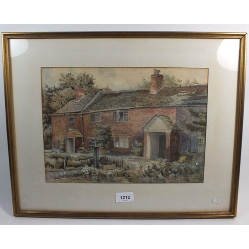 1212 - Duckette Harrison - watercolour cottages, 23 x 34cm