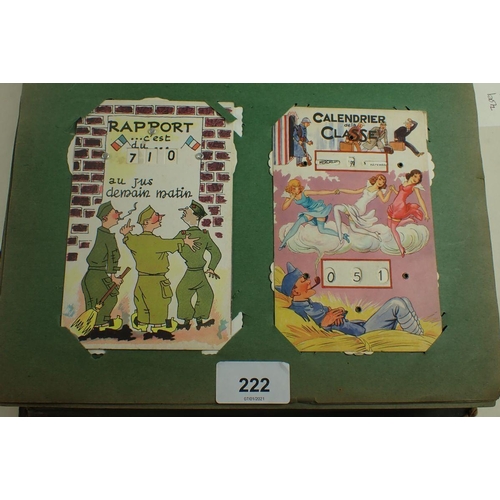 222 - Postcards - album containing mixed periods accumulation including Valentine cards, (2 each with padd... 