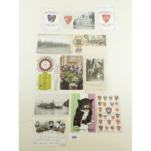 242 - Postcards: Miscellaneous many categories including Scott emulsion advert card, Simmons Hodge & adver... 