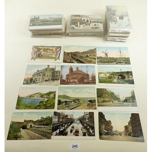 245 - Postcards: Foreign cards (approx 500) sorted into country groups