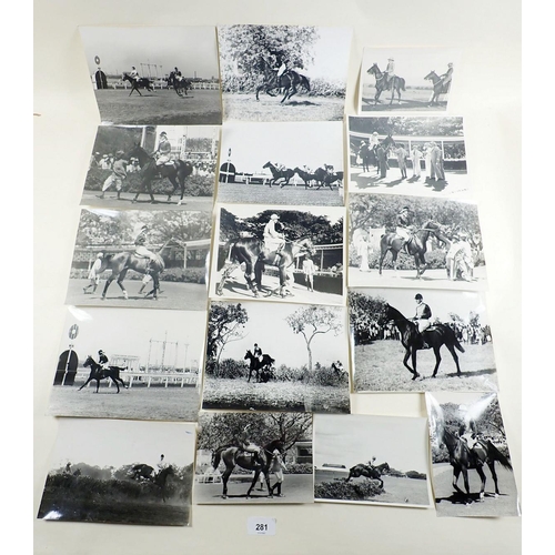 281 - A selection of approx. 34 photographs of horse riding and equestrian related scenes in India c1930s/... 