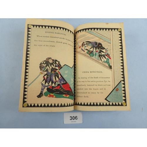 306 - A Japanese book 'The Forty Seven Ronin' with colour woodblock prints, published by Kelly & Walsh