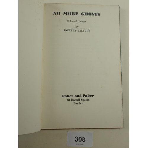 308 - Robert Graves, 'On English Poetry', First Edition 1922 and 'No More Ghosts', First Edition 1940