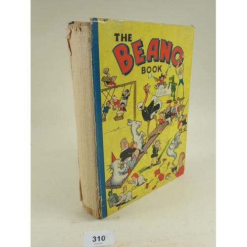 310 - A rare copy of 'The Beano Book', 1940, spine missing