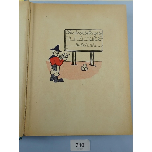 310 - A rare copy of 'The Beano Book', 1940, spine missing