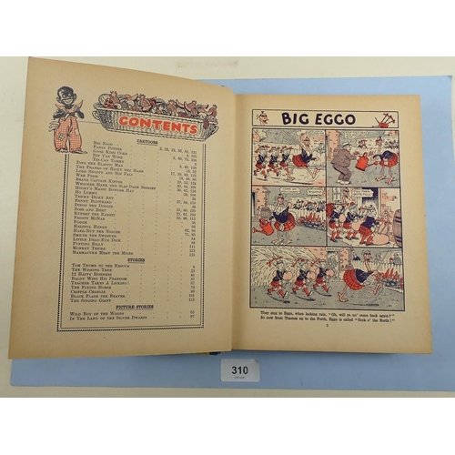 310 - A rare copy of 'The Beano Book', 1940, spine missing