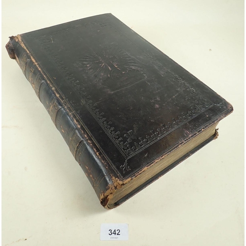 342 - A late 18thC Christians Family Bible originally by Paul Wright, printed for Alex Hogg