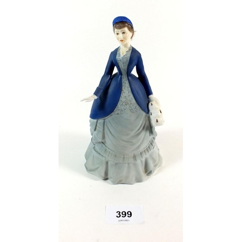 399 - A Royal Worcester bisque figure 'Autumn'