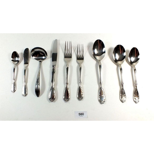 580 - A silver plated Noritake cutlery set