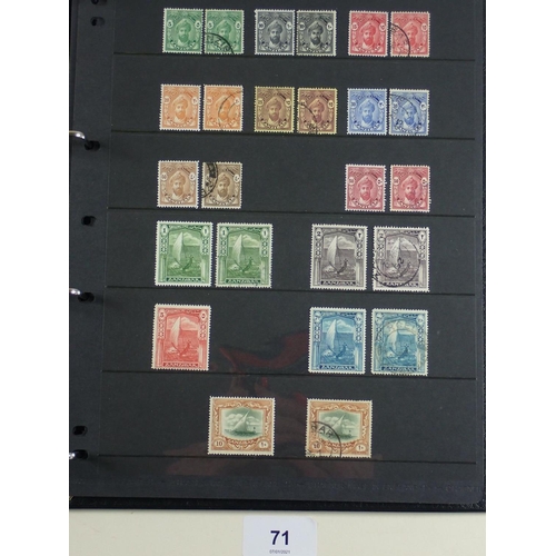 71 - QV-QEII period collection of Zanzibar stamps on numerous pages in Hagner album. Defin, commem, posta... 