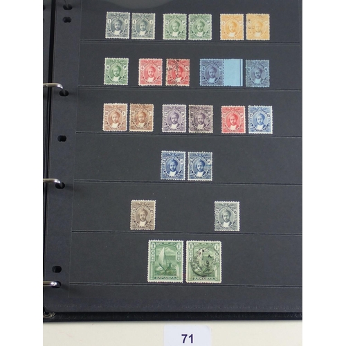 71 - QV-QEII period collection of Zanzibar stamps on numerous pages in Hagner album. Defin, commem, posta... 