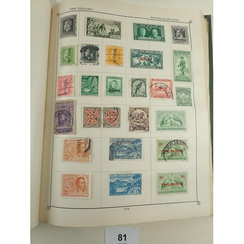 81 - Green Triumph stamp album of Br C'wealth & ROW defin, commem, officials, postage due etc for countri... 