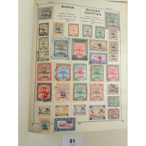 81 - Green Triumph stamp album of Br C'wealth & ROW defin, commem, officials, postage due etc for countri... 