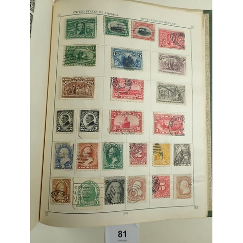 81 - Green Triumph stamp album of Br C'wealth & ROW defin, commem, officials, postage due etc for countri... 