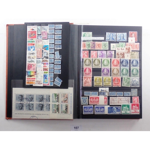 107 - Germany: Large collection of West Berlin stamps and a few post-war allied occupation from 1946 on. S... 