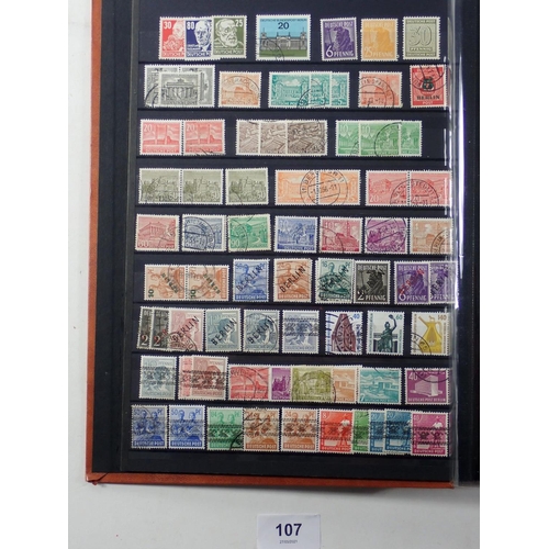 107 - Germany: Large collection of West Berlin stamps and a few post-war allied occupation from 1946 on. S... 