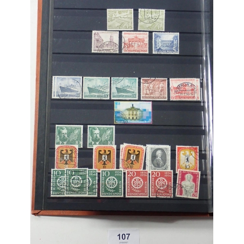 107 - Germany: Large collection of West Berlin stamps and a few post-war allied occupation from 1946 on. S... 