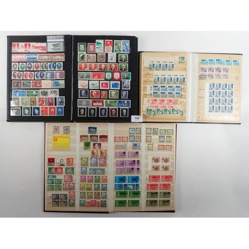 108 - Germany: Four stockbooks of stamps, mainly E & W German and post-war allied occupation from early is... 