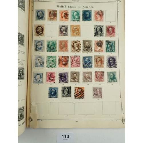 113 - Large c450 page 1894 Imperial Postage Stamp Album (7th Edn) of GB, Br Empire & Foreign countries. Mi... 