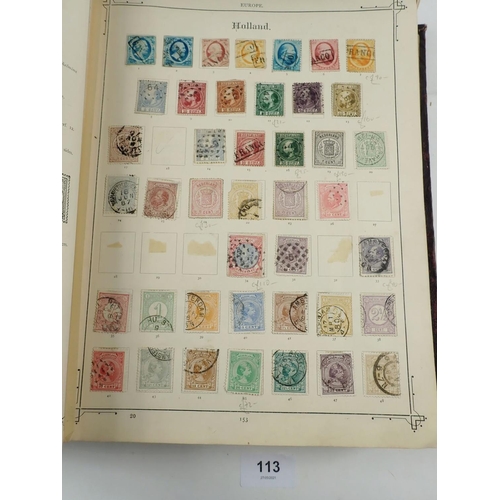 113 - Large c450 page 1894 Imperial Postage Stamp Album (7th Edn) of GB, Br Empire & Foreign countries. Mi... 