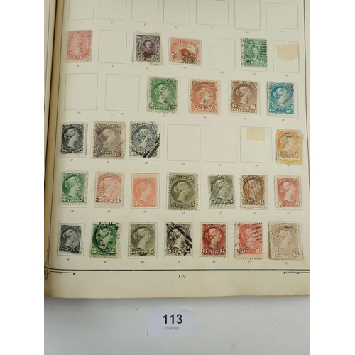 113 - Large c450 page 1894 Imperial Postage Stamp Album (7th Edn) of GB, Br Empire & Foreign countries. Mi... 