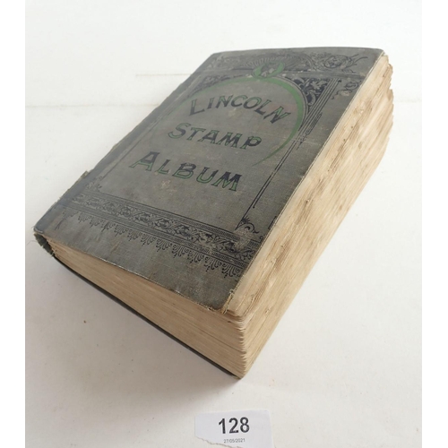 128 - GB, Br Empire & Rest of World: Almost full-to -bursting, 195 page, 1903 Lincoln Album (12th Edn) wit... 